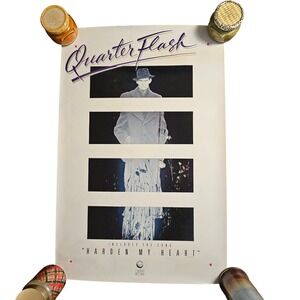 Quarter Flash Harden My Heart Vintage 1981‎ Promo Album Poster 23x35 Geffen Rock